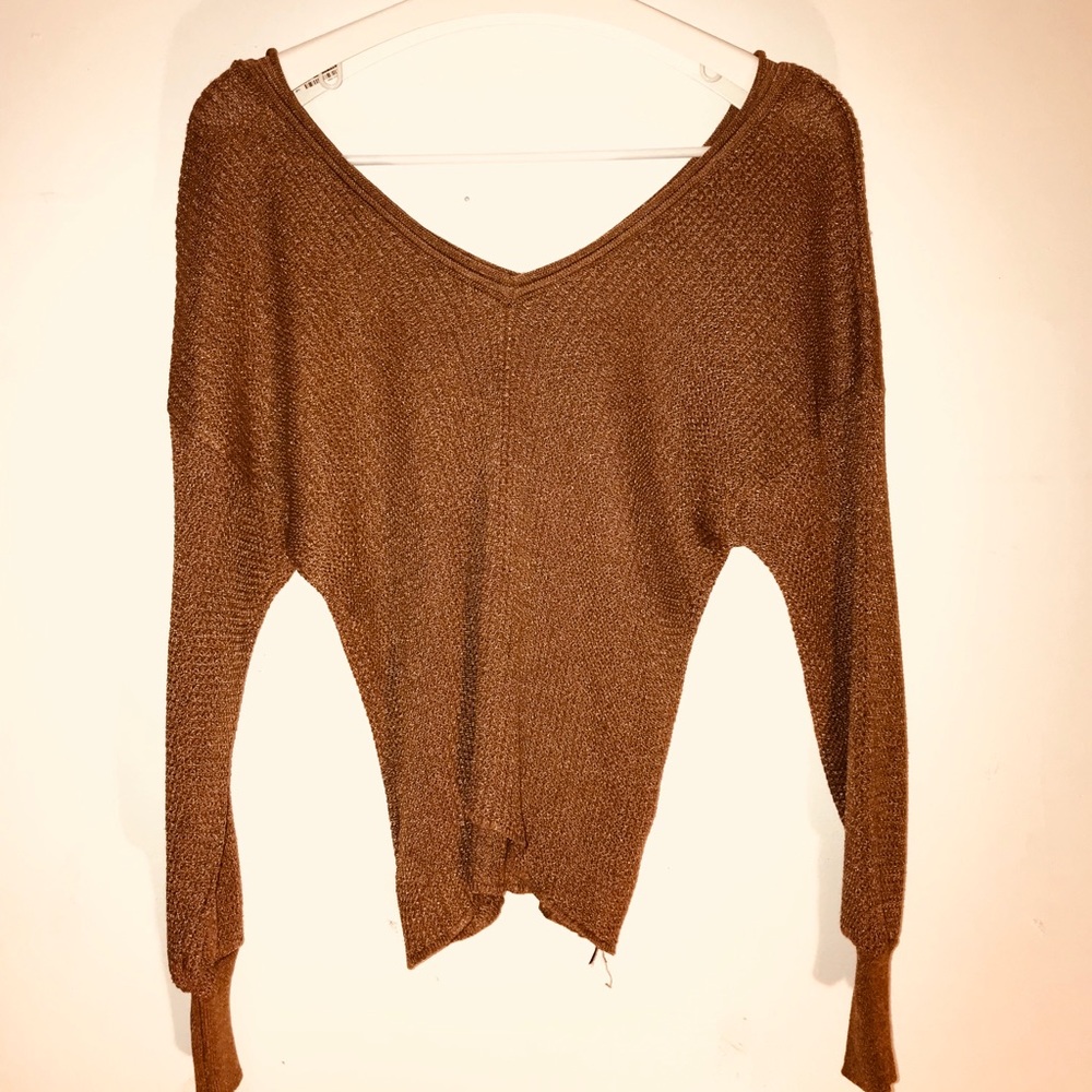 Zara Knit V neck sweater size small